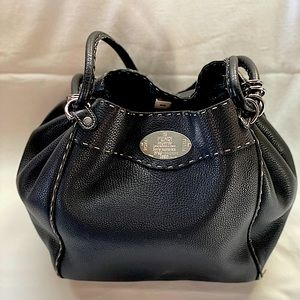 Fendi vintage purse, black supple leather